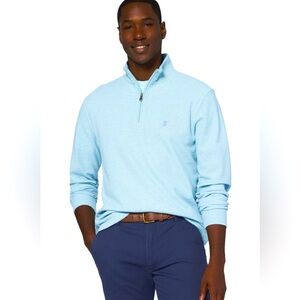 IZOD Mens Advantage Regular - Fit Quarter Zip Pullover Medium
